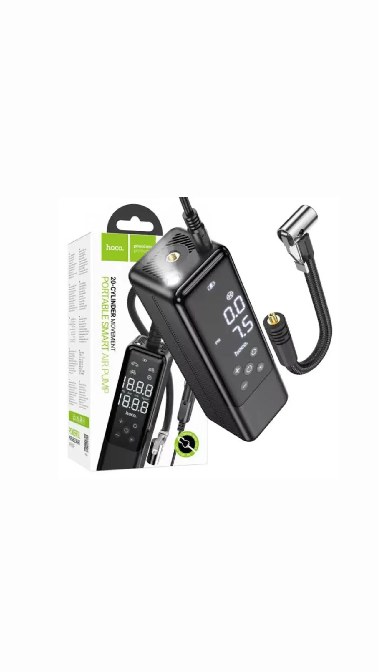 Hoco zp5 portable smart air pump صورة