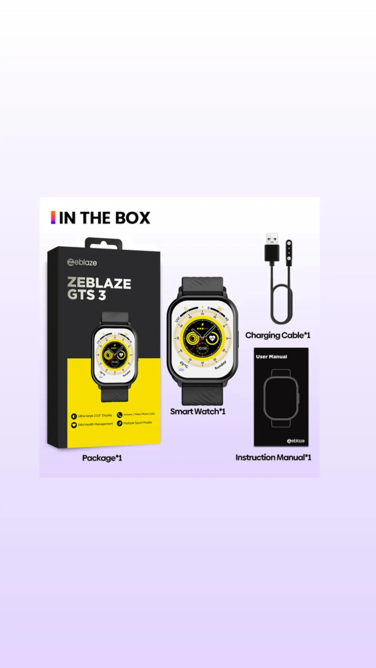 zeblaze GTS 3 smartwatch
