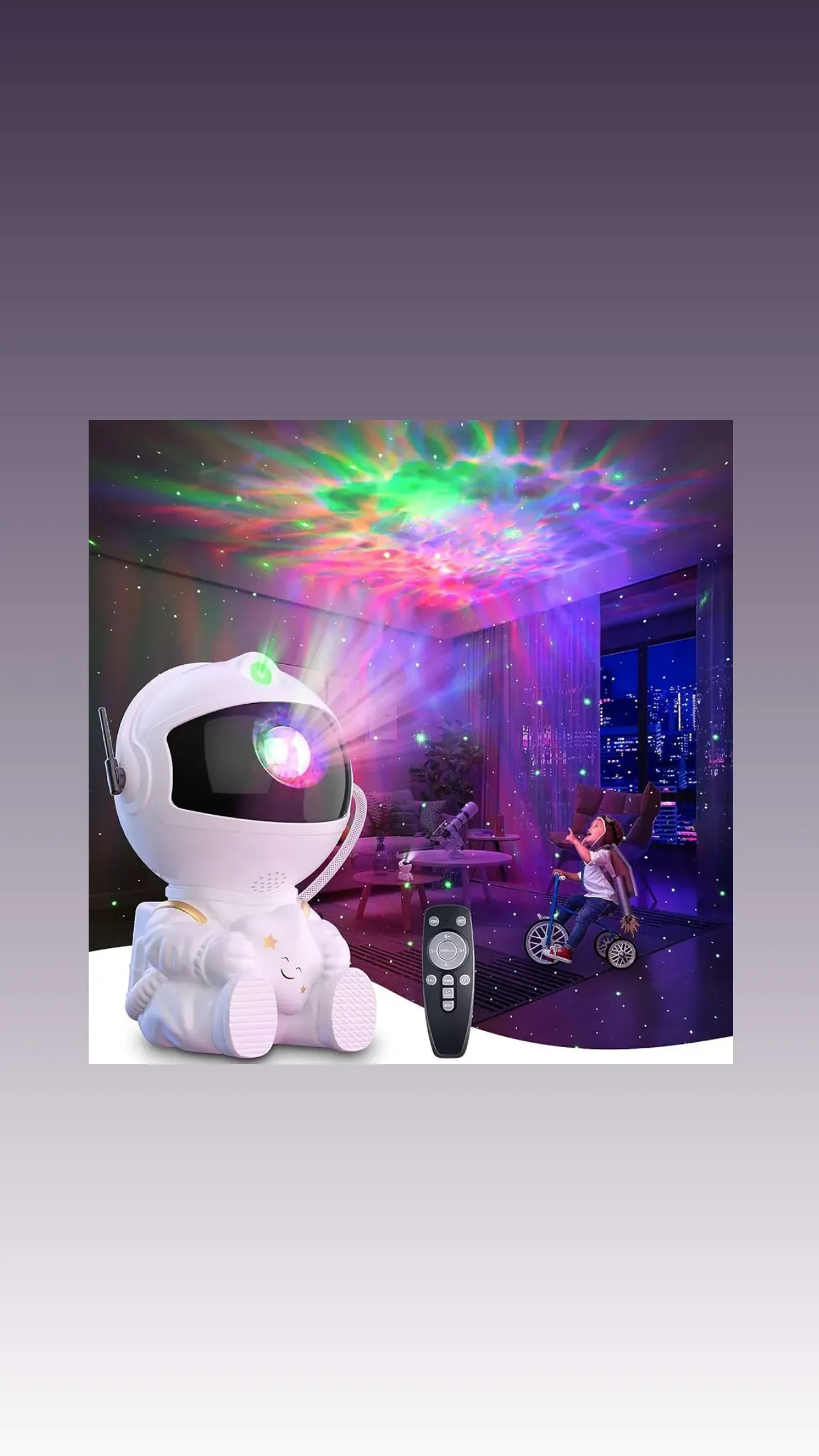 astronaut nebula projector